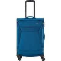 travelite Koffer Chios - 4-Rollen-Trolley M 67 cm erw. (petrol), 4 Rollen