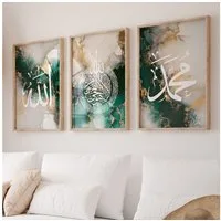 WANDKIND Poster Allah Muhammad Set Premium IP710, Islamisches Poster