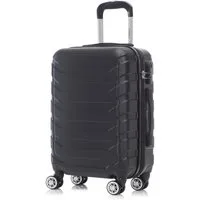 YONSLY Kofferset Reisekoffer Trolley Rollkoffer Hartschale in Größen S/M/L/XL, 4 Rollen, (Einzelkoffer, 1 tlg., Größe wählbar: S, M, L oder XL), aus ABS mit Zahlenschloss, 360°-Rollen und weichem Gummigriff