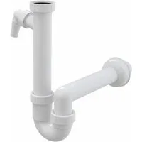 AlcaPlast Siphon AlcaPlast Spülbecken Ablaufgarnitur 1,5'', m. Röhrensiphon u. 2 Geräteanschlüssen