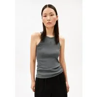 Armedangels Shirttop GMT DYE RIB Top aus Bio-Baumwoll Mix (Fitted) Rundhalsausschnitt
