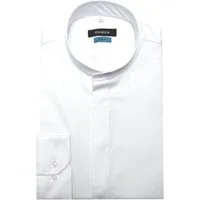 Huber Hemden Langarmhemd HU-0328 Slim Fit tailliert-engere körpernahe Form Stehkragen, Verdeckte Leiste
