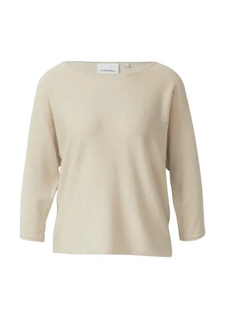 comma - Strickpullover beige - Gr. - 34