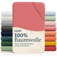 Laleni Spannbettlaken Atmungsaktives weiches und wärmendes Spannbettlaken, Baumwolle, Gummizug: rundum, (1 Stück), Kinderbett, Spielgitter, Wiege oder Stubenwagen mit Rundumgummizug