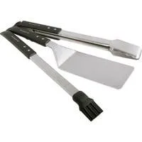 Grillbesteck-Set Imperial, 3-teilig schwarz/edelstahl