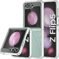 CoolGadget Handyhülle Transparent Ultra Slim Case für Samsung Galaxy Z Flip 5 6,7 Zoll, Silikon Hülle Dünne Schutzhülle für Samsung Z Flip4 5G Hülle