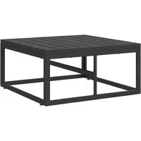 vidaXL Sofaelement Gartenmöbel Metall Schwarz 70 x 70 x 32 cm (1 St)
