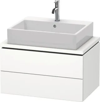 Duravit L-Cube Konsolenwaschtischunterbau wandhängend Weiß Supermatt 720x477x400 mm - LC580608484 LC580608484