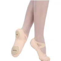 tanzmuster Ballettschuhe Mio vegan aus Baumwoll-Stretch Tanzschuh Ballettschläppchen mit geteilter Sohle für Kinder und Erwachsene