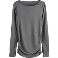 Next Langarmshirt Leichtes Active Langarmoberteil mit Raffung (1-tlg)