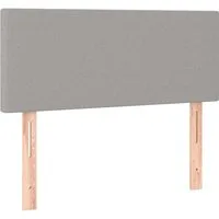 vidaXL Bett Kopfteil Hellgrau 80x5x78/88 cm Stoff (1-tlg)