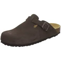 AFS-Schuhe 390076 Clogs Pantolette für Herren aus Leder mit Fußbett, Hausschuhe Made in Germany