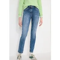 CECIL Straight-Jeans High Waist