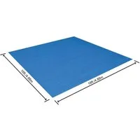 BESTWAY Bodenschutzmatte BESTWAY Pool Bodenplane Schutzplane Unterlegmatte Swimmingpool 488x488cm