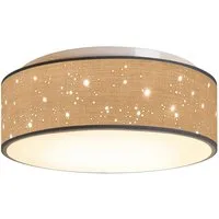 Zedelmaier Lampenschirm Deckenleuchte Deckenlampe Stoff mit Sterne Kinderzimmerlampe, ohne Leuchtmittel, für Kinderzimmer Schlafzimmer Wohnzimmer Flur