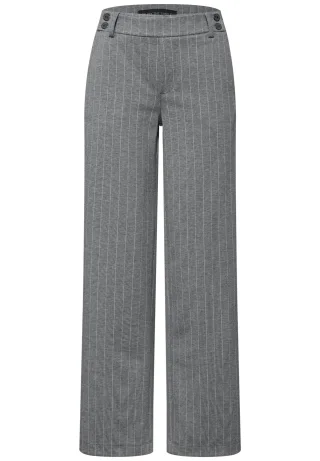 Street One - Straight Leg Hose dark pelican grey mel. - Gr. - 30