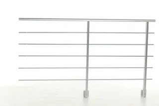 Dolle Geländer-Set PAB 91 - für seitliche Montage Ergänzungsset aus Aluminium für Treppen und Balkon (Innen und Außen)