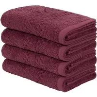 OTTO home Handtuch Regona, Handtücher 50x100cm, flauschig und weich, 500gr/m², Frottier (Set, 4-St), Premium Handtücher mit Bordüre, Set, 100% Baumwolle, 5 Jahre Garantie
