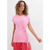 bonprix T-Shirt aus Viskose-Elasthan-Mischung, mit Bindeband in der Taille, ärmellos