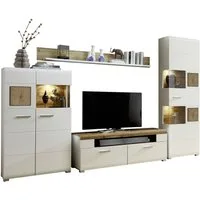 Innostyle Wohnwand FUN PLUS, (4-St), inkl. LED-Beleuchtung