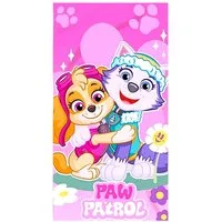 PAW PATROL Badetuch Skye & Everest, Baumwolle, Strandtuch 70 x 140 cm