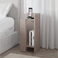 Decortie Nachttisch Elos (pack, 1 Nachttisch), Modern Nachttisch Rechtes Modul, 27 x 25 x 60 cm