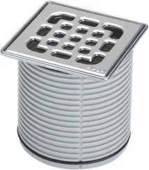 Viega Aufsatz 4934.2 Rost verschraubt in 100x100mm Kunststoff grau 555207