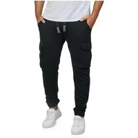 riverso Sweathose Herren Trainigshose RIVLoris Regular Fit Jogginghose mit Cargotaschen