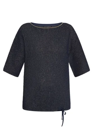 Betty Barclay - Strukturshirt blau - Gr. - 44
