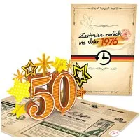 papercrush Geburtstagskarte Zurück ins Jahr 1976 Pop-Up Karte