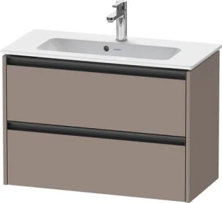 Duravit Ketho.2 Waschtischunterbau wandhängend Basalt Matt 810x390x549 mm - K25256043430000 K25256043430000