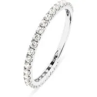CHRIST Fingerring CHRIST Damen-Damenring 375er Weißgold Zirkonia, Zirkonia