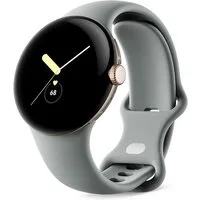 Google Pixel Watch Wifi, Google Android Smartwatch Edelstahlgehäuse Smartwatch