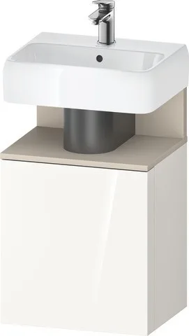 Duravit Qatego Waschtischunterbau wandhängend Weiß Hochglanz 440x350x645 mm - QA4076L83220000 QA4076L83220000
