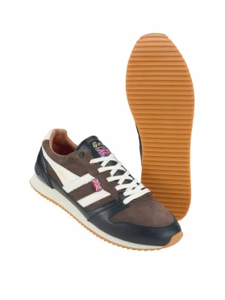 GOLA Herren Trophy Oxford Runner Braun 70 % Rindleder, 30 % Schweinsvelours