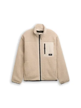 Denim Tom Tailor - Teddy Jacke mit Stehkragen cashew beige - Gr. - XXL