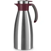 Emsa Isolierkanne Soft Grip, 1,5 l, (1-St), Quick Tip Verschluss, rutschfester Halt, 12 h heiß, 24 h kalt