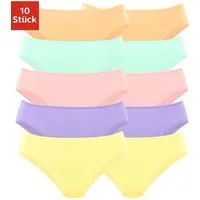 petite fleur by Lascana Bikinislip (10er-Pack) aus elastischer Baumwolle