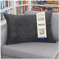 Selfitex Dekokissen Breitcord 60x80 inkl. Füllkissen, weicher Cord Stoff, 1x Kissenbezug & 1x Kissenfüllung