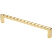livingpoint24 Möbelgriff Möbelgriff BA 160mm Küchengriff Gold Schrankgriff Messing poliert (1-St., 19), Modern