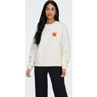ONLY Sweatshirt ONLDAZE L/S O-NECK TERRY PRINT CS SWT mit Print auf der Vorder- und Rückseite