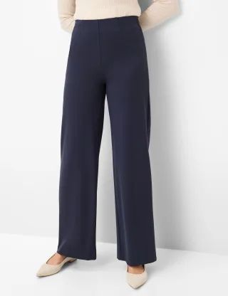 Raphaela by Brax Damen Marlenehose Style LILLYTH FLARED NAVY, dunkelblau, Gr. 34K