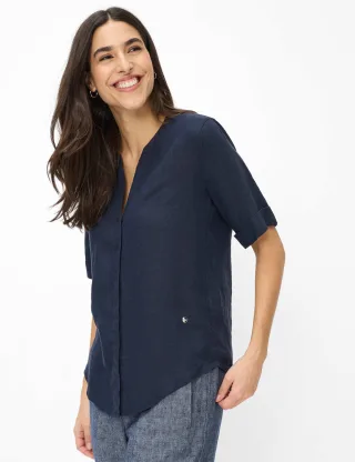 Brax Damen Bluse Style VERI navy, dunkelblau, Gr. 36