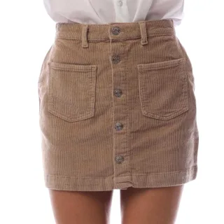 Only - "Amazing" Minirock für Damen, Kord, Hoch geschnitten (Beige)