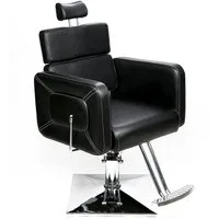 Barberpub Stuhl Barberpub Friseurstuhl mit Kopfstütze Kippbar, 2065BK