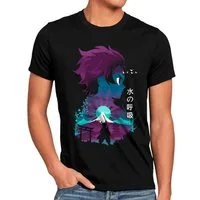 style3 T-Shirt Kamado Night demon slayer anime japan manga cosplay