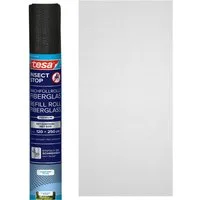 tesa Fliegengitter-Gewebe Nachfüllrolle Fiberglas Premium - Fliegengitter Ersatzrolle, (Packung, 1-St., Nachfüllrolle), INSECT STOP - 120x250cm, Anthrazit (Durchsichtig)