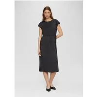 s.Oliver Midikleid Kleid Ärmelloses Satinkleid mit Taillenzug