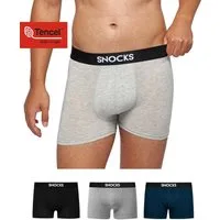 SNOCKS Boxershorts aus Modal (TENCEL) Enge Herren Unterhose (3-St) besonders weich und angenehm auf der Haut
