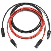 smartEC Solarkabel Verlängerungskabel 4 - 6mm² mit Stecker 2x 3m 4mm² Solarkabel, Außenduchmesser: 5,2mm (300 cm), Kabeltyp H1Z272-K IP68 Verlängerungskabel 1-30 Meter
